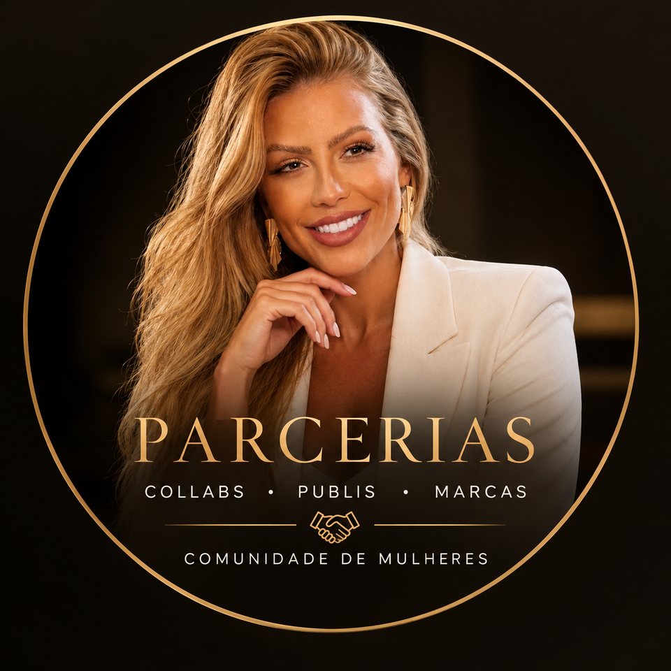 Retrato luxuoso de parcerias em ouro